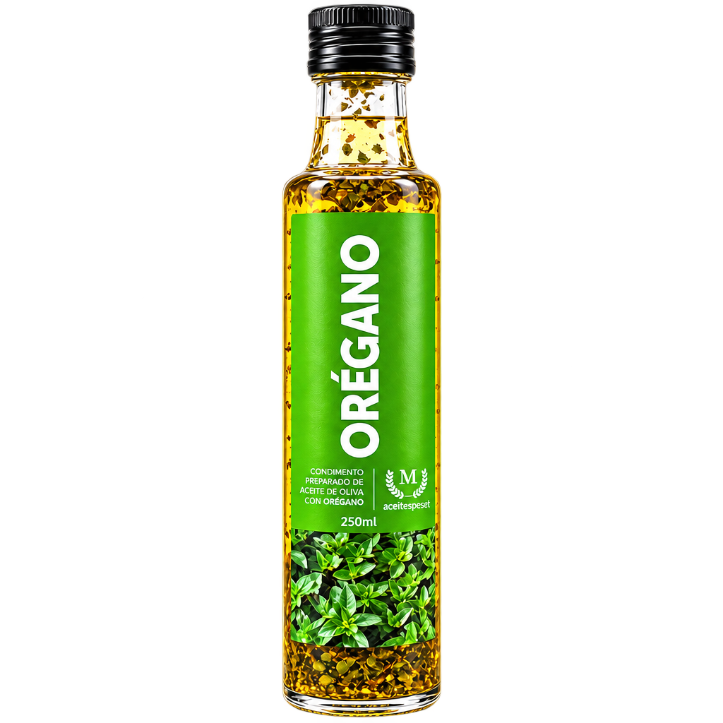 Ulei de Măsline cu Oregano Aceites Peset 250 ml.
